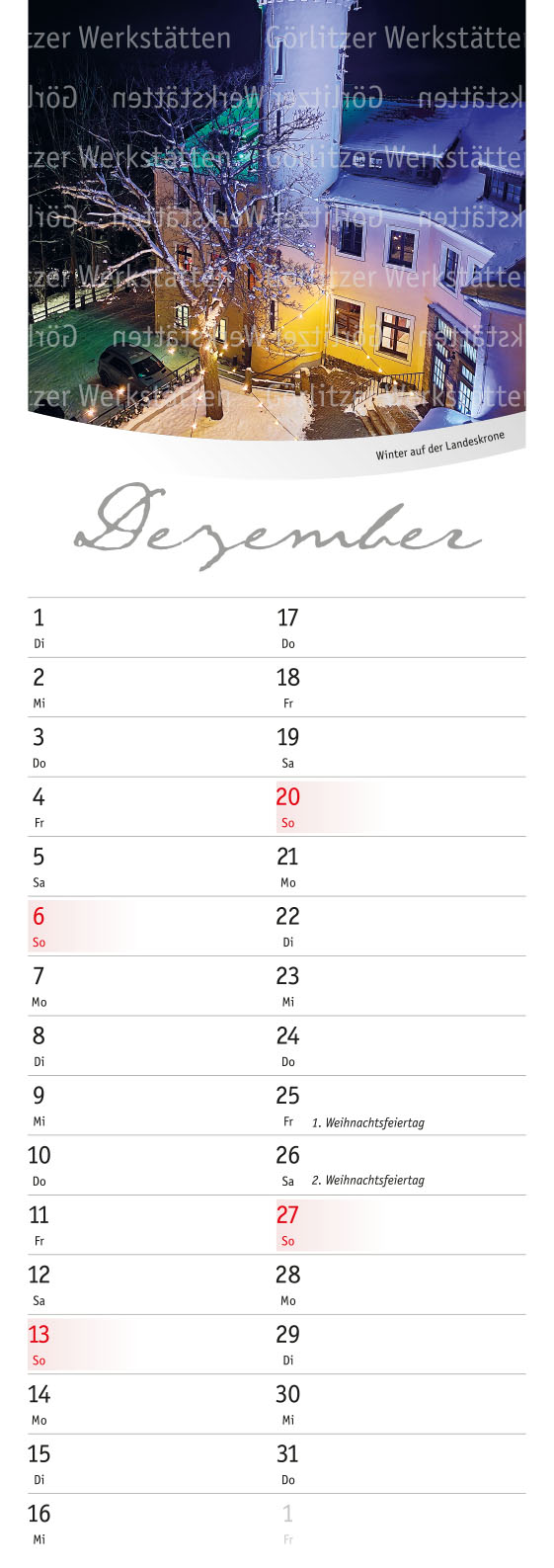 Foto-Küchenkalender 2026
